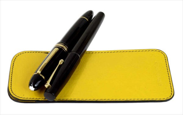 Genuine leather pen sleeve - 2 super jumbo pens - Image 2