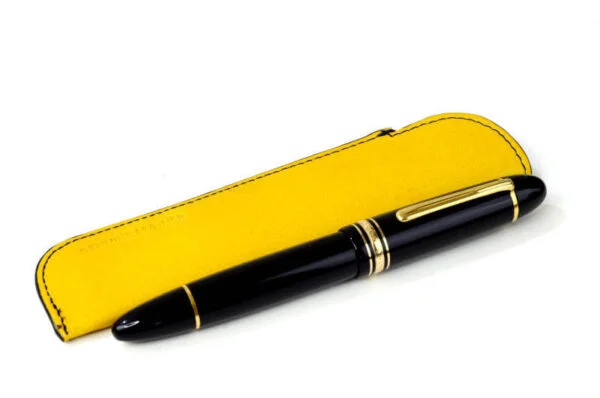 Genuine leather pen sleeve - 1 super jumbo pen - Image 2