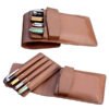 leather slide-in pen pouch