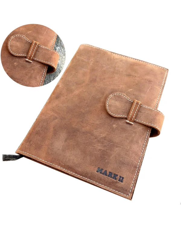 leather vintage tan journal cover