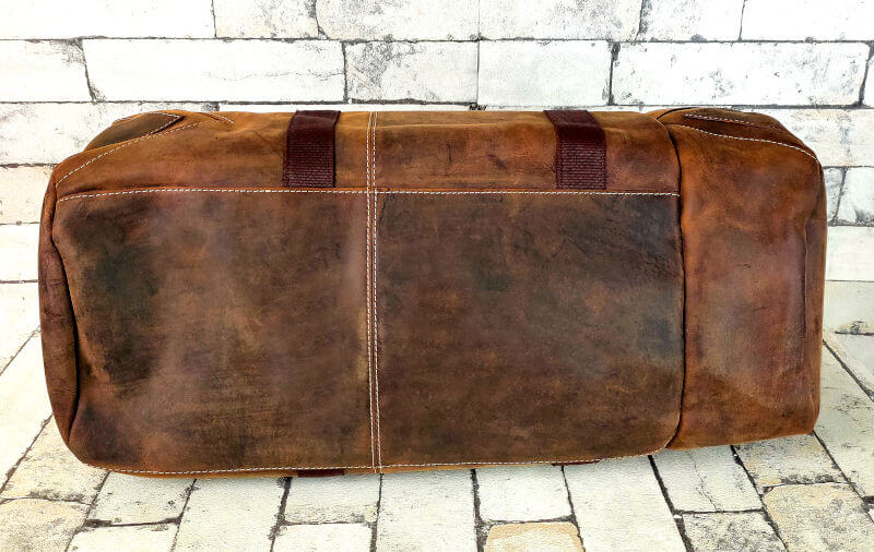 Hunter leather duffle bag
