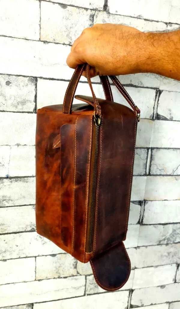 Pure hunter leather toilet bag | Big size - Image 2