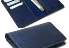 leather travel card wallet