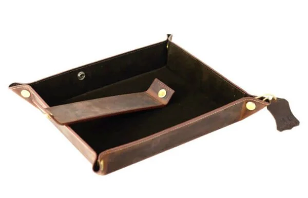 Pure leather office table tray | Catch all office tray - Image 2