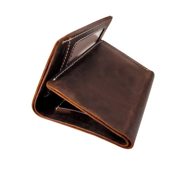 Hunter leather trifold wallet